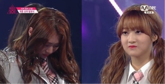 아이오아이 탈락하게 생겼는데 웃고있어요! | 인스티즈