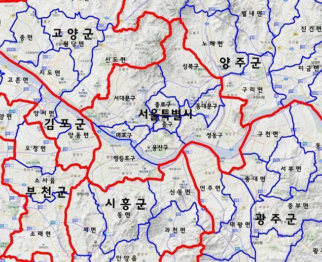 예전 서울특별시 지도.jpg | 인스티즈