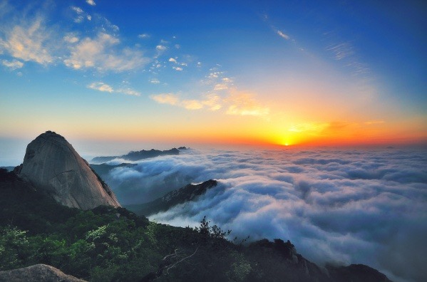 산정상경관 이미지