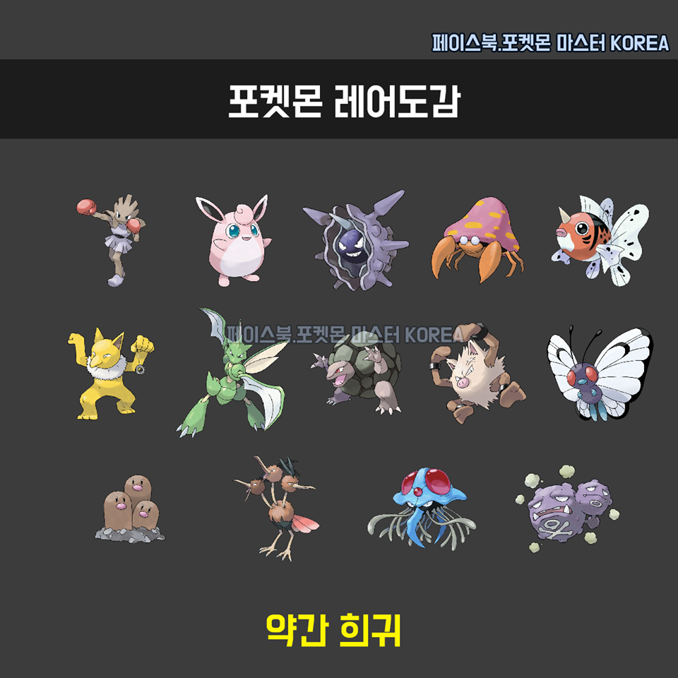 포켓몬GO 레어도감 | 인스티즈