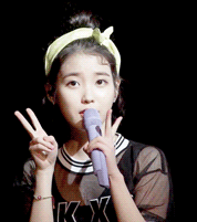 아이유 브이.gif | 인스티즈