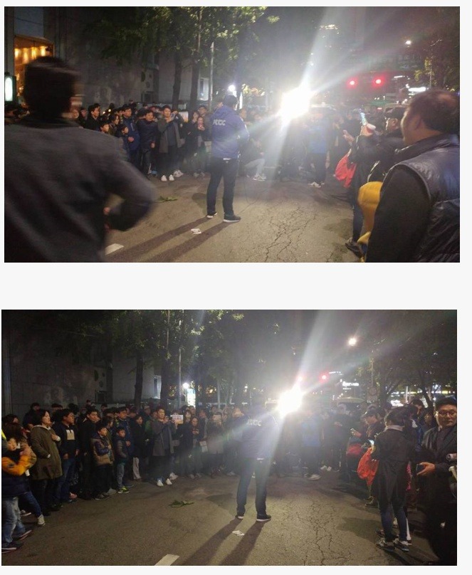 시민들에게 박수받는 JTBC기자 | 인스티즈