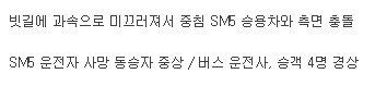 고속버스 또 승용차 덮쳐 사망사고 | 인스티즈