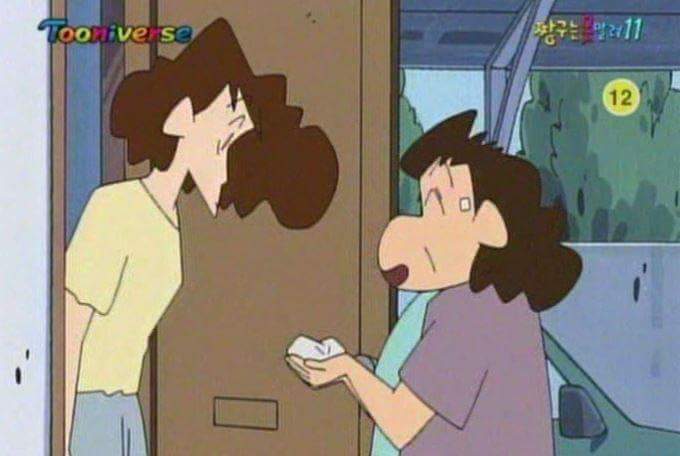 짱구 옆집 아주머니 옆이마 하얀네모의 정체 | 인스티즈