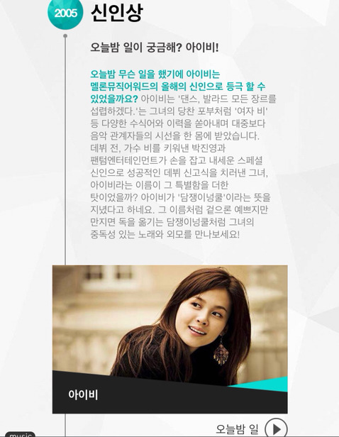 멜론뮤직어워드 2005~2008(온라인 시상식) 2009~2013(오프라인) 역대수상자들 | 인스티즈
