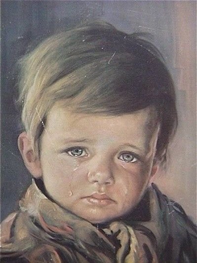 저주를 부르는 그림.."우는소년" | 인스티즈