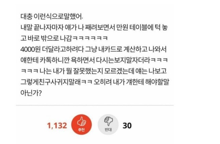 엽떡먹고 친구와 절교 | 인스티즈