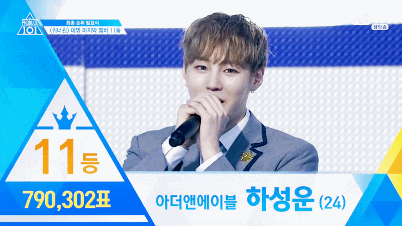 프로듀스101 시즌2 워너원 데뷔멤버가 확정되던 순간.gif | 인스티즈