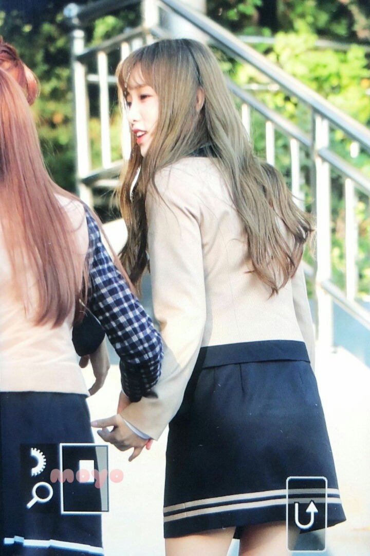 스쿨룩스 교복 광고 촬영하는 아이즈원 | 인스티즈